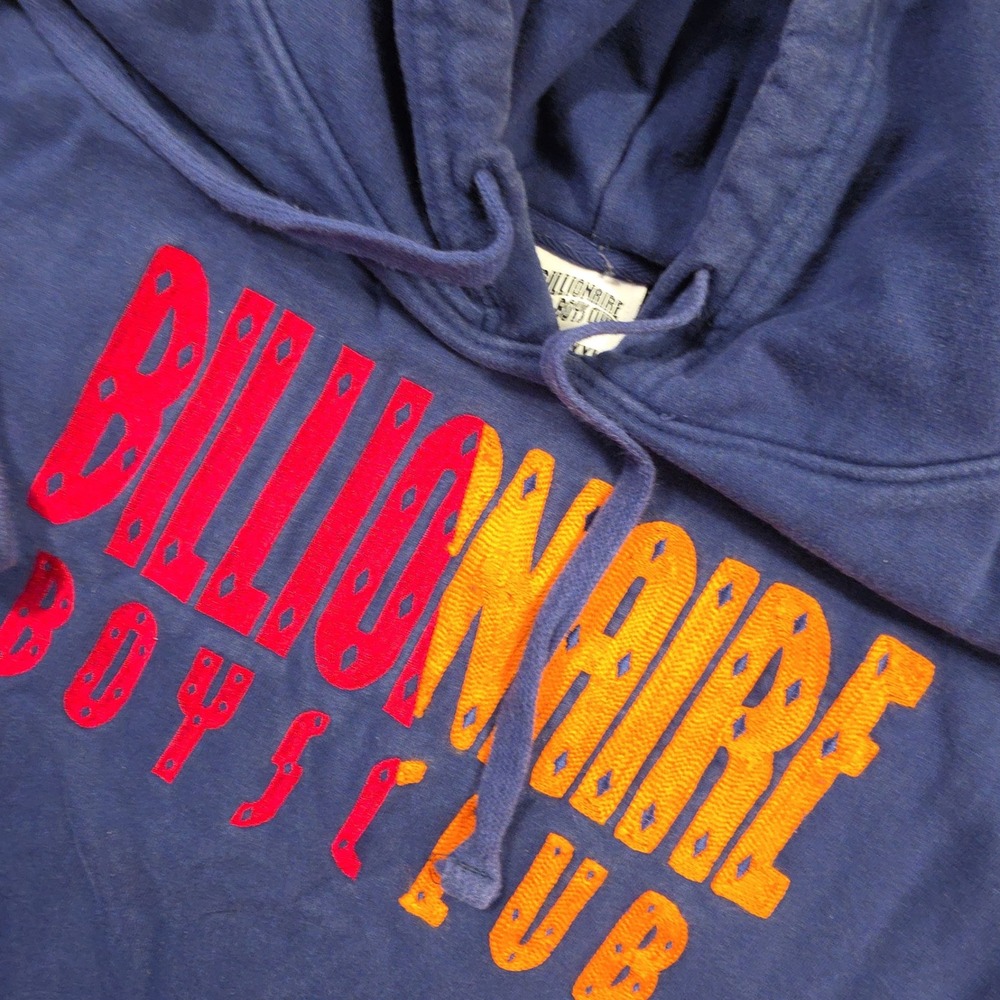 Billionaire Boys Club Hoodie Mens XXXL Blue Streetwear Y2K Logo Pullover Hooded